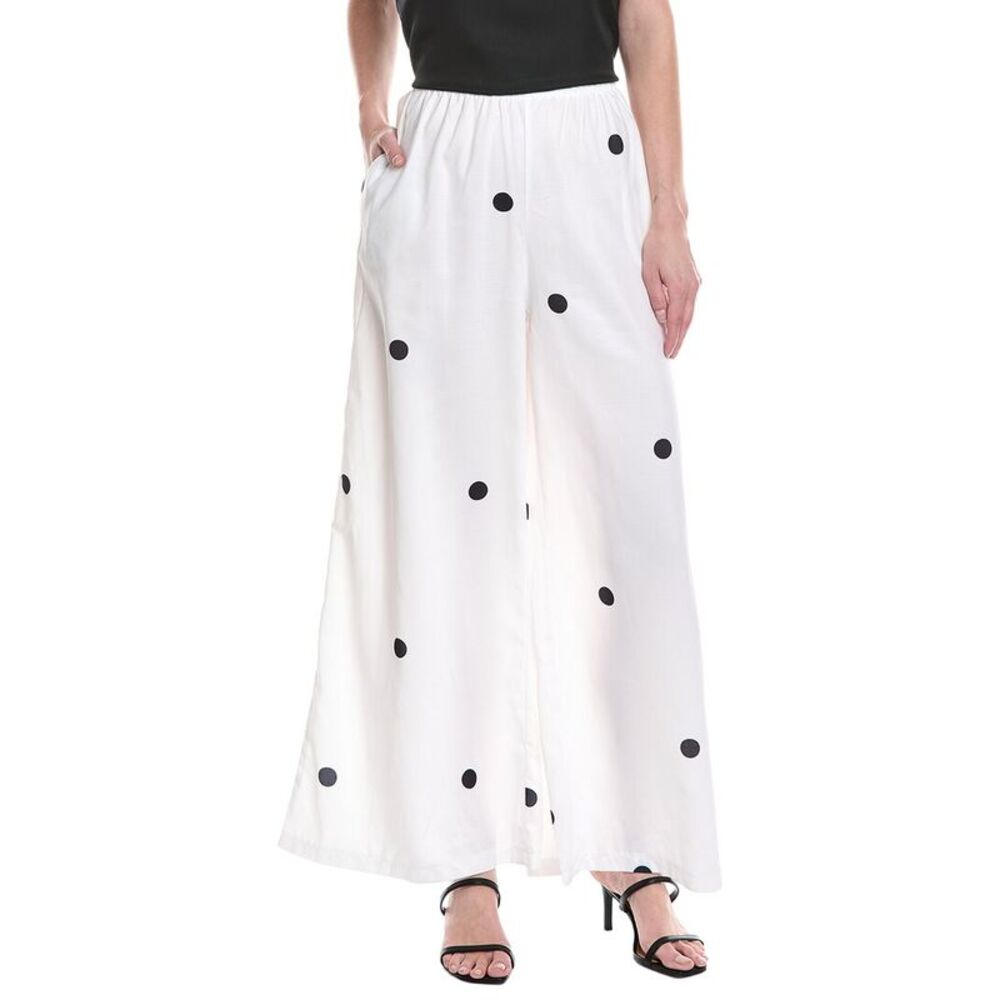 Colette Rose Womens  Printed Pant, White